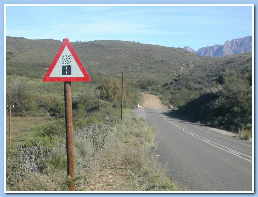 Dirt track sign